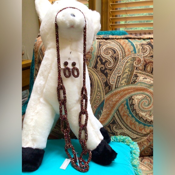 Chico’s necklace and hoop earrings. NWT. - Picture 1 of 6
